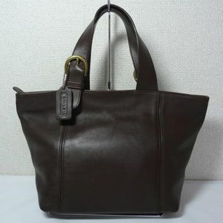 コーチ(COACH)の美品 COACH オールド コーチ トートバッグ グローブ レザー 茶(ハンドバッグ)