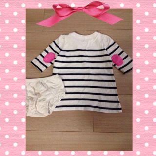 ベビーギャップ(babyGAP)のボーダーワンピ❤︎  60cm(その他)