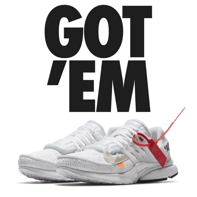 靴/シューズNIKE AIR PRESTO × OFF-WHITE THE TEN