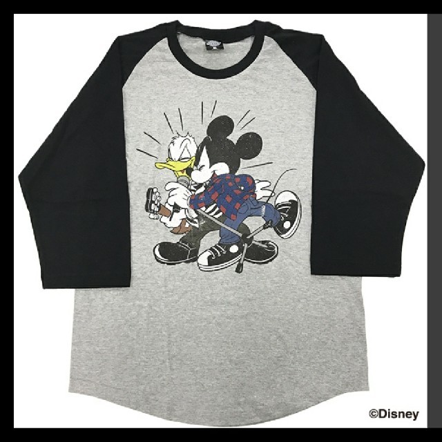 Disney(ディズニー)のB'z ディズニー ラグランTシャツ Sサイズ エンタメ/ホビーのタレントグッズ(ミュージシャン)の商品写真