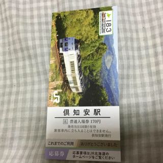 ジェイアール(JR)のキハJR北海道 わがまちご当地入場券 倶知安駅 送料無料 応募券付(鉄道乗車券)