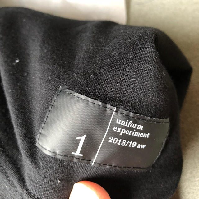uniform experiment(ユニフォームエクスペリメント)の新品未使用タグ付き18-19aw  uniforme experiment  メンズのトップス(Tシャツ/カットソー(半袖/袖なし))の商品写真