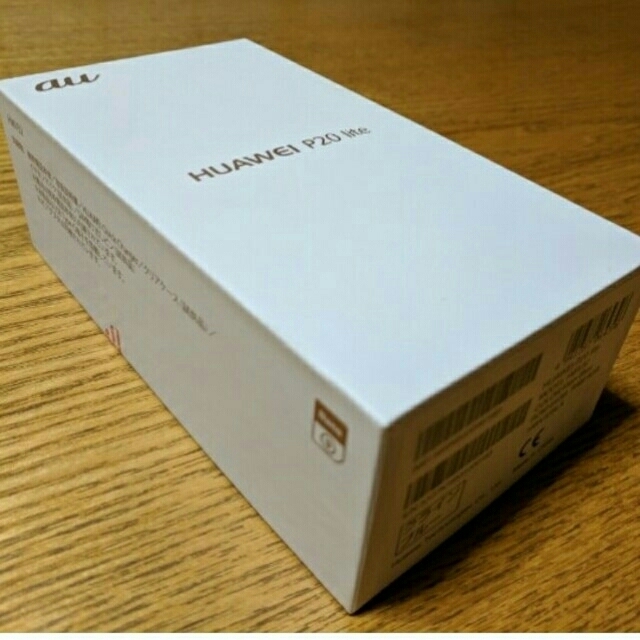 P20 lite 64GB Black au Simロック解除済 新品ケース付