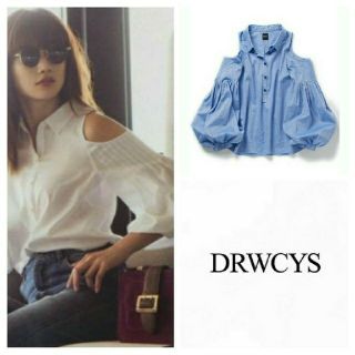 ドロシーズ(DRWCYS)のDRWCYS　ヨンア着用♡シアーストライプオープンショルダーブラウス(シャツ/ブラウス(長袖/七分))