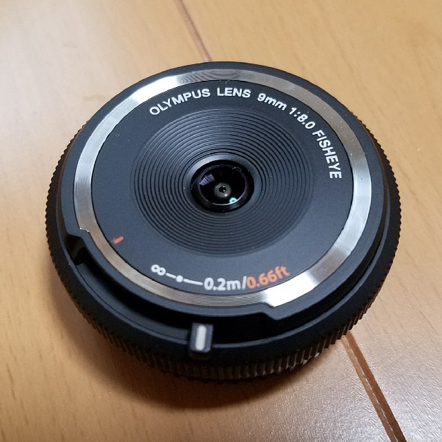 OLYMPUS(オリンパス)のOLYMPUS BCL-0980 Fisheye 9mm f8.0 スマホ/家電/カメラのカメラ(レンズ(単焦点))の商品写真