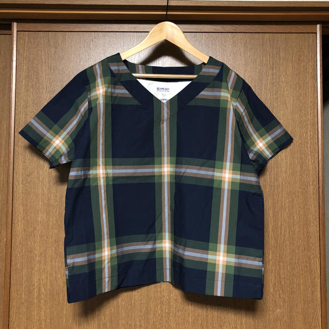 BEAMS BOY(ビームスボーイ)の美品 BEAMS BOY タータン チェック 半袖 シャツ レディースのトップス(シャツ/ブラウス(半袖/袖なし))の商品写真