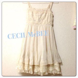 セシルマクビー(CECIL McBEE)のCECIL McBEE プリーツワンピ(ひざ丈ワンピース)