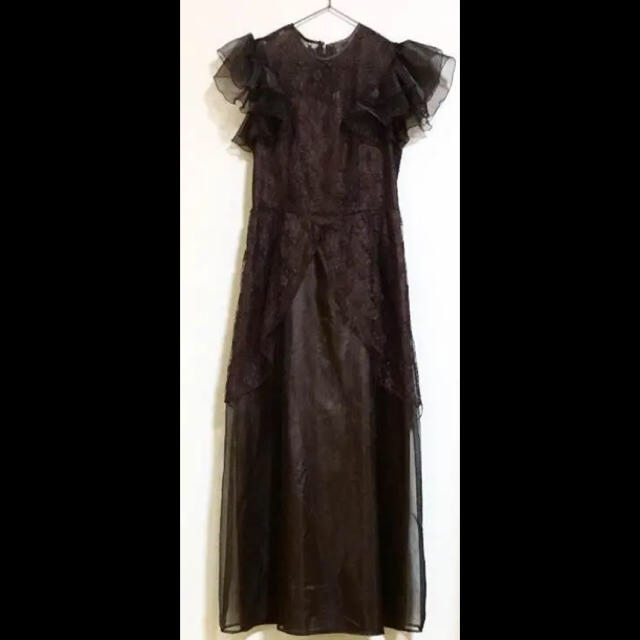 vintage#アンティーク ドレス チュール レース レディースのフォーマル/ドレス(ロングドレス)の商品写真
