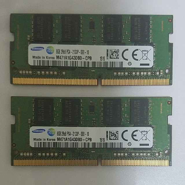 SAMSUNG PC4 2133P 16GB×2枚 サーバー用 ECC DDR4