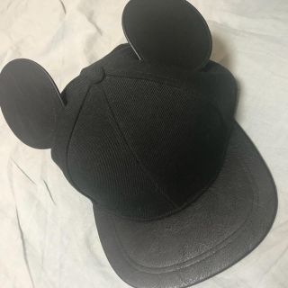 ディズニー(Disney)のミッキーキャップ/h&m/ブラック/中古(キャップ)