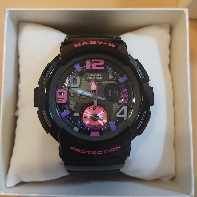 G-SHOCK(ジーショック)の新品未使用 BABY-G  BGA-190-1BJF 生産終了現品限り レディースのファッション小物(腕時計)の商品写真