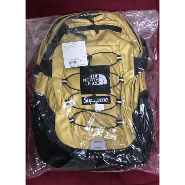 Supreme the north face リュック bag goldバッグ