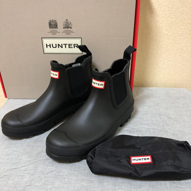 Hunter Hunter メンズ オリジナル チェルシーブーツ ブラック サイズ7 26cmの通販 By S藤m吉ラクマ ハンターならラクマ