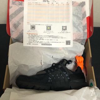 ナイキ(NIKE)の27 Nike Off White AIR PRESTO エア プレスト(スニーカー)