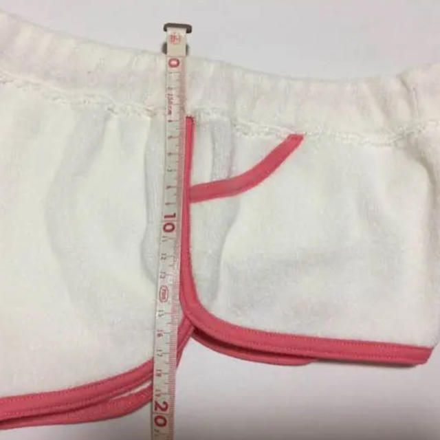 LDS(エルディーエス)の新品未使用❣️LDS♡パイル地ショートパンツ 白ピンク レディースの水着/浴衣(水着)の商品写真