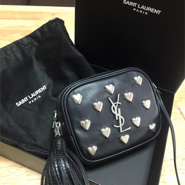 Saint Laurent レディース ハート バッグ ブロガースタッズバッグ サンローラン サンローラン