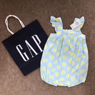 ベビーギャップ(babyGAP)のbaby GAP ロンパース レモン フルーツ 70㎝(ロンパース)