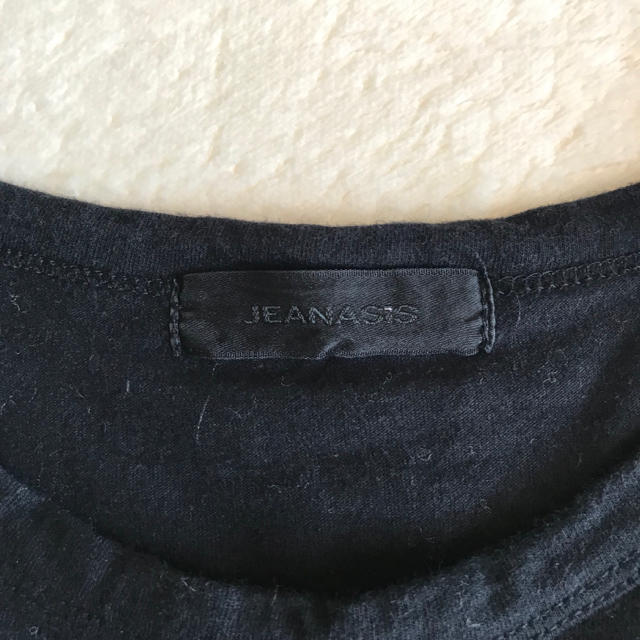 JEANASIS(ジーナシス)のJEANASIS ♡ フリンジ Tシャツ black ジーナシス レディースのトップス(Tシャツ(半袖/袖なし))の商品写真