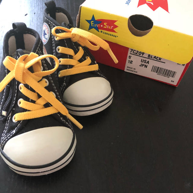 CONVERSE(コンバース)のコンバース ブラック 12㎝  キッズ/ベビー/マタニティのベビー靴/シューズ(~14cm)(スニーカー)の商品写真