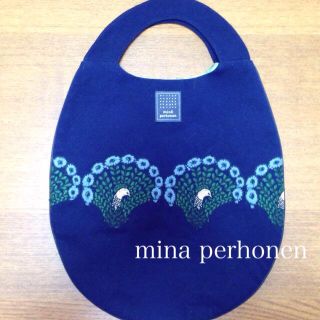 ミナペルホネン(mina perhonen)のPeacock エッグバッグ(ハンドバッグ)