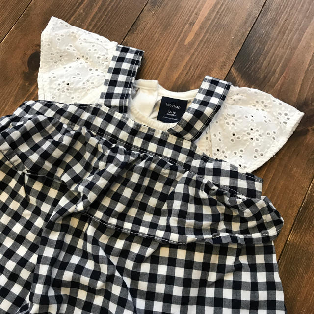 babyGAP(ベビーギャップ)のGAP♡ギンガムチェックワンピースセット キッズ/ベビー/マタニティのベビー服(~85cm)(ワンピース)の商品写真