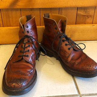 トリッカーズ(Trickers)の値下げ  トリッカーズ ブローグブーツ  ダブルレザーソール(ブーツ)