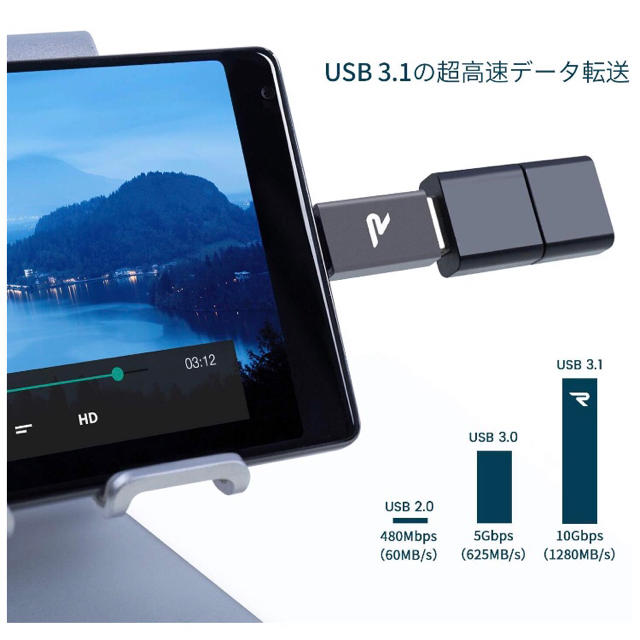 USB C USB 変換 アダプタ スマホ/家電/カメラのPC/タブレット(PC周辺機器)の商品写真