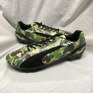 A BATHING APE - エイプ プーマ EVOSPEED BAPE FG 迷彩 26.5 スパイク