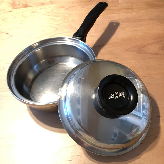 INKOR(インコア)小鍋(本体のみ中古。蓋と取っ手は新品!)の通販 INKOR(インコア)小鍋(本体のみ中古。蓋と取っ手は新品!)の通販