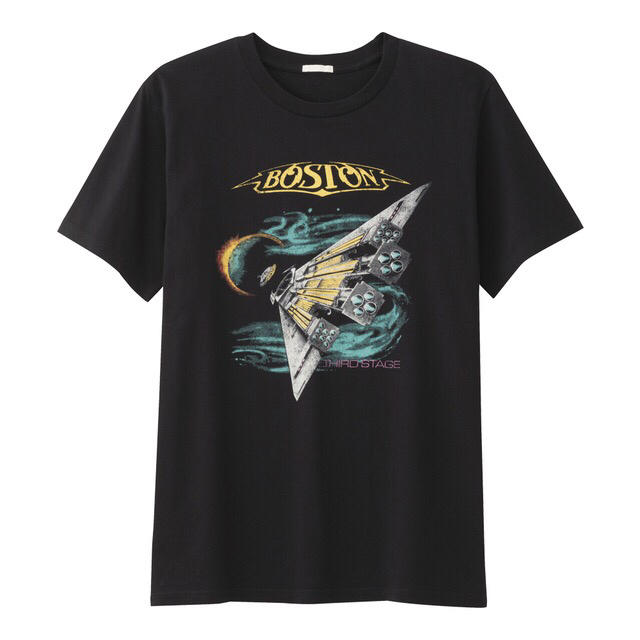 GU(ジーユー)のボストン ツアーTシャツ バンドTシャツ サードステージ Boston 80s メンズのトップス(Tシャツ/カットソー(半袖/袖なし))の商品写真