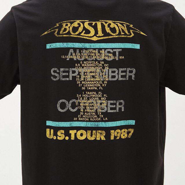 GU(ジーユー)のボストン ツアーTシャツ バンドTシャツ サードステージ Boston 80s メンズのトップス(Tシャツ/カットソー(半袖/袖なし))の商品写真