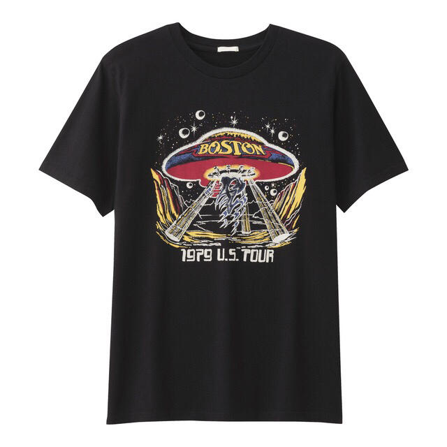 GU(ジーユー)のボストン ツアーTシャツ バンドTシャツ ドントルックバック Boston 80 メンズのトップス(Tシャツ/カットソー(半袖/袖なし))の商品写真