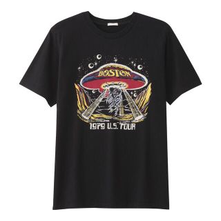 ジーユー(GU)のボストン ツアーTシャツ バンドTシャツ ドントルックバック Boston 80(Tシャツ/カットソー(半袖/袖なし))