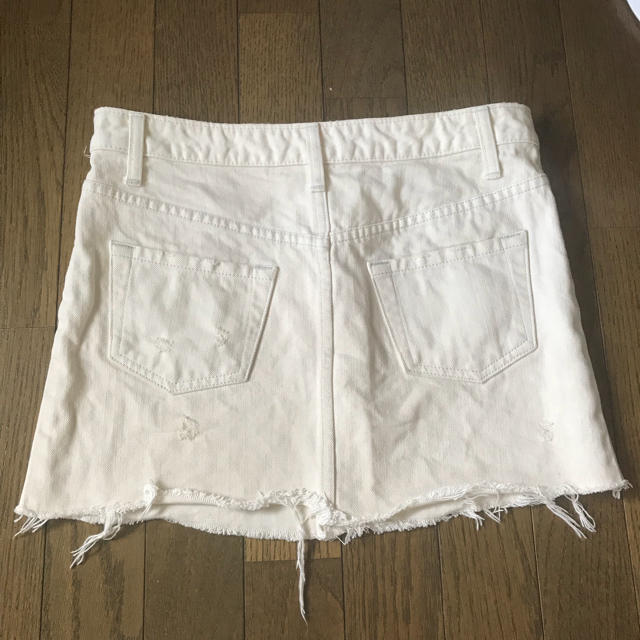 MERCURYDUO(マーキュリーデュオ)のMercuryduo マーキュリーデュオ 白 ホワイトデニムミニスカートM レディースのスカート(ミニスカート)の商品写真