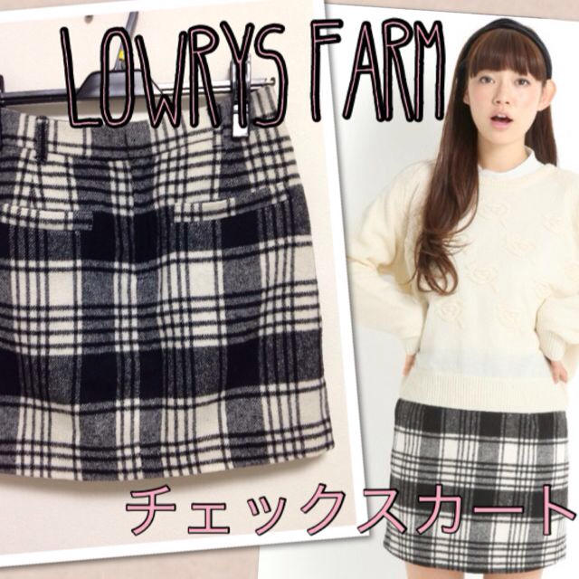 LOWRYS FARM(ローリーズファーム)のチェックスカート レディースのスカート(ミニスカート)の商品写真