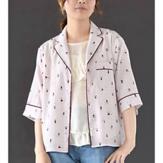 ダブルクローゼット(w closet)の新品・未使用 ダブルクローゼット パジャマシャツ(シャツ/ブラウス(半袖/袖なし))