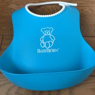 ベビービョルン(BABYBJORN)のベビービョルン お食事スタイ ソフトスタイ ブルー(お食事エプロン)