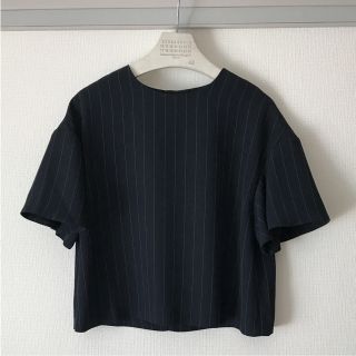 アメリヴィンテージ(Ameri VINTAGE)のAmeri VINTAGE HANDSOME STRIPE TOP アメリ(シャツ/ブラウス(半袖/袖なし))