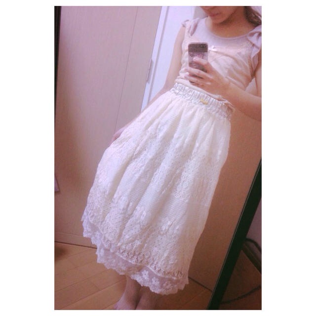 w closet(ダブルクローゼット)のw closet○れーすスカート レディースのスカート(ひざ丈スカート)の商品写真