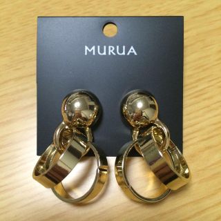 ムルーア(MURUA)のビンテージショートフープピアス(ピアス)