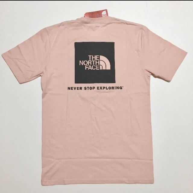 THE NORTH FACE(ザノースフェイス)の【Ｍ】The North Face box logo t-shirt ピンク メンズのトップス(Tシャツ/カットソー(半袖/袖なし))の商品写真