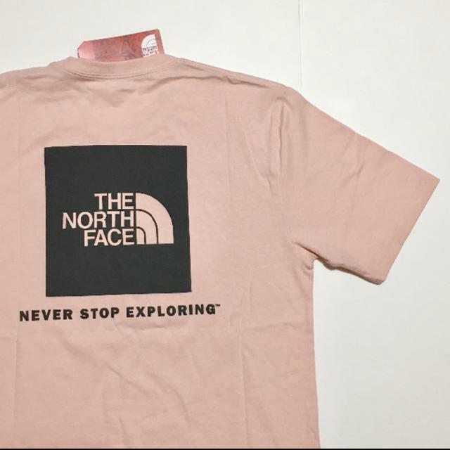 THE NORTH FACE(ザノースフェイス)の【Ｍ】The North Face box logo t-shirt ピンク メンズのトップス(Tシャツ/カットソー(半袖/袖なし))の商品写真