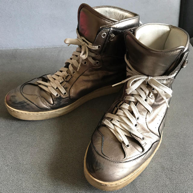 KRIS VAN ASSCHE(クリスヴァンアッシュ)のKRIS VAN ASSCHEクリスヴァンアッシュハイカットレザー43 メンズの靴/シューズ(スニーカー)の商品写真