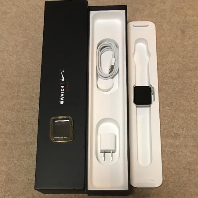 applewatch series3セルラー 38mmアップルケア付き