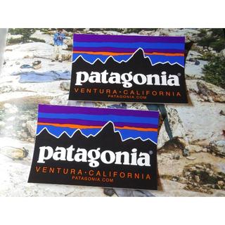 パタゴニア(patagonia)の１番人気☆パタゴニア patagonia 定番 ステッカー 黒 2枚(その他)