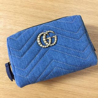 グッチ(Gucci)の新品 GUCCI ♡ デニムポーチ グッチ(ポーチ)