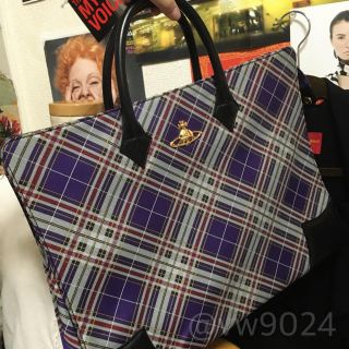 ヴィヴィアンウエストウッド(Vivienne Westwood)のビジネスバッグ パープル(トートバッグ)