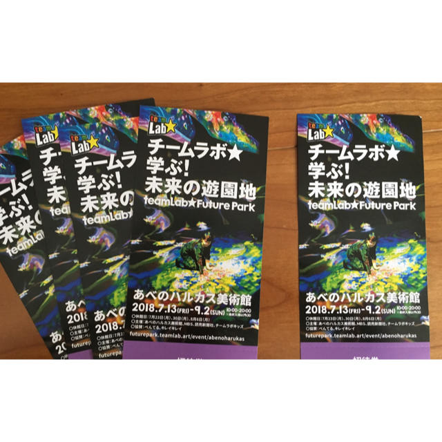 waka様専用   チームラボ  ハルカス チケットの施設利用券(遊園地/テーマパーク)の商品写真