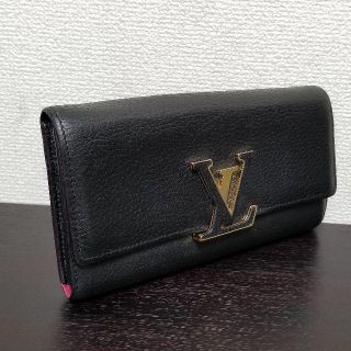 ルイヴィトン(LOUIS VUITTON)のルイヴィトン　長財布　ポルトフォイユ　カプシーヌ　ノワール(財布)