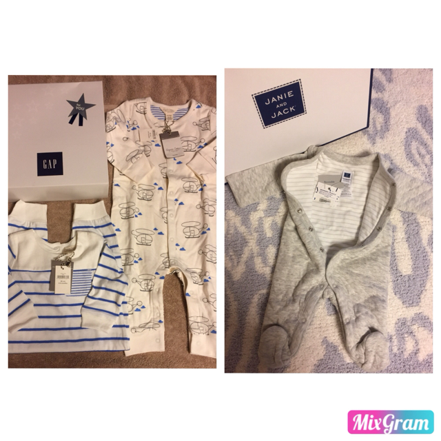 新品 タグ付き Baby gap オーガニックコットン カバーオール 60 二枚